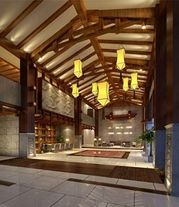 禪茶一品酒店家具裝修效果圖